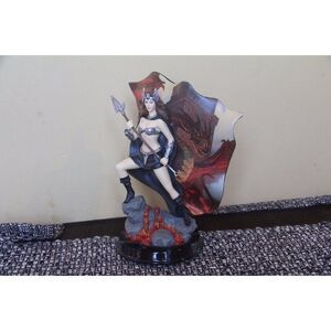 Bradford exchange savage beauty fiery visions dragon warrior princess art